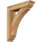 Ekena Millwork Thorton Traditional Rough Sawn Bracket w/ Offset Brace, Western Red Cedar, 6"W x 24"D x 28"H BKT0604X24X28THR01RWR - alternate 1